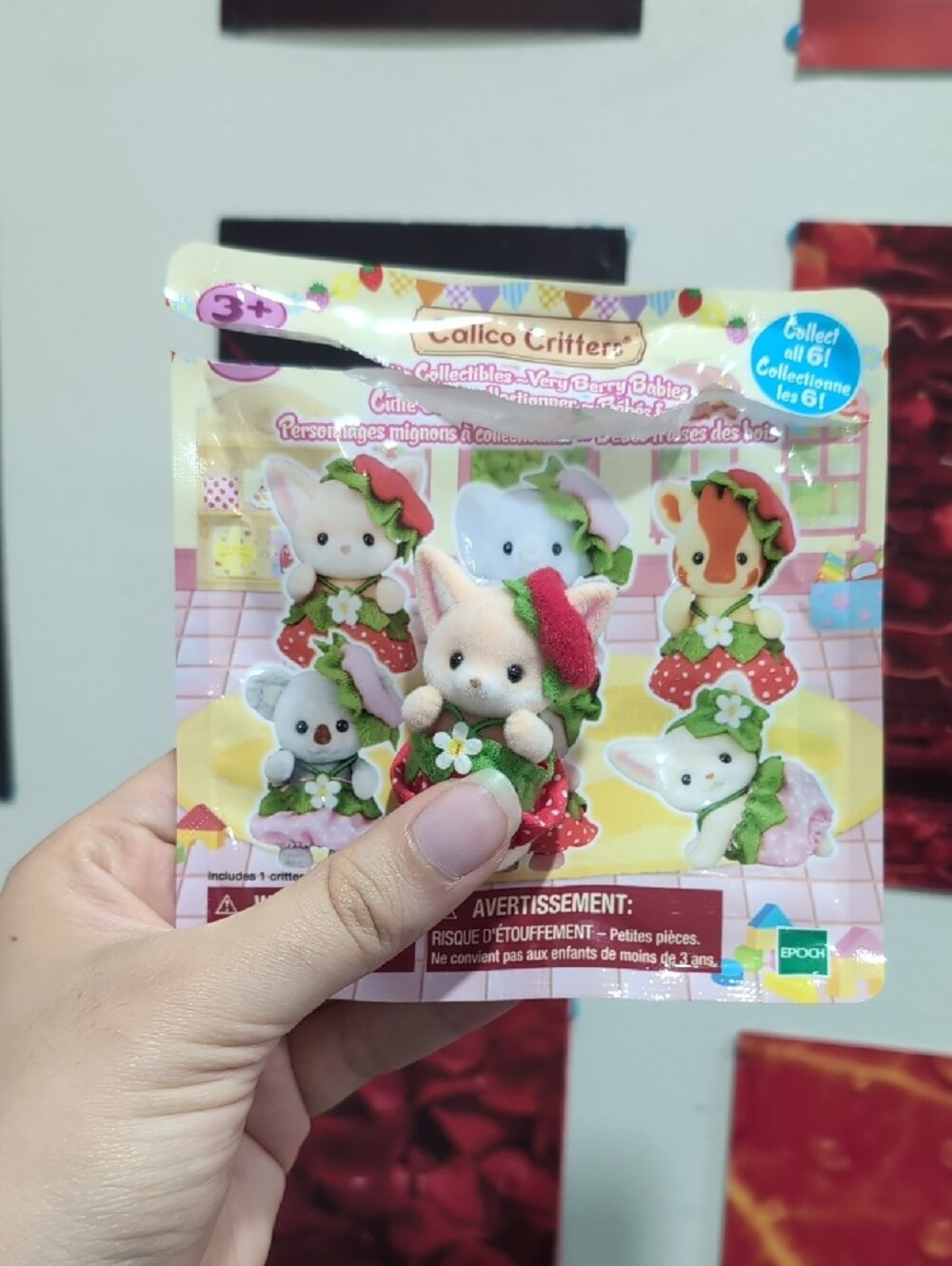 Calico Critters Strawberry Figure - Picture 3 of 3